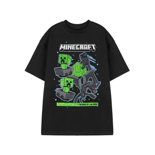 Minecraft Minecraft Men Short Sleeved T-Shirt in Black Size: Small Black S Male 5063203930098