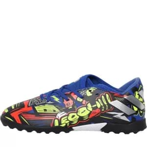 Adidas Junior Messi 19.3 Astro Turf Football Boot, Blue, Size 12