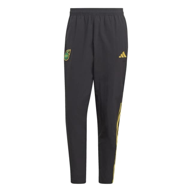 adidas Jamaica Pre Match Tracksuit Bottoms 2023 Adults - Black S