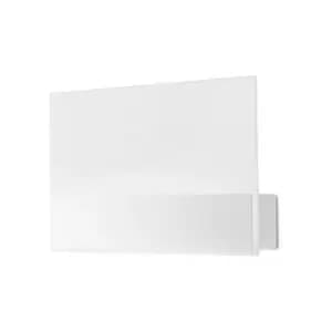 Wall lamp Zamac, glass, white metal 18 cm