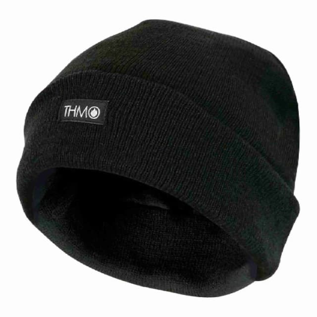 Sock Snob Mens Outdoor Thermal Knitted 40g 3M Thinsulate Lined Beanie Hat - One Size / Black