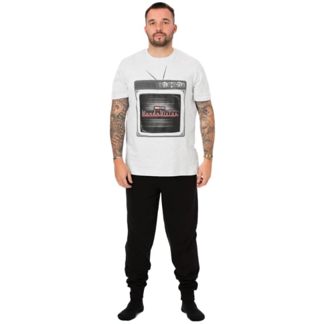 Marvel Short Sleeve Long Leg Pyjama Set White male