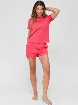 Calvin Klein Reimagined Heritage Short Set - Pink, Size L, Women