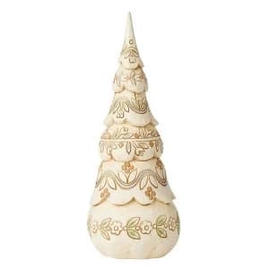 Festive Forest White Woodland Tree Figurine