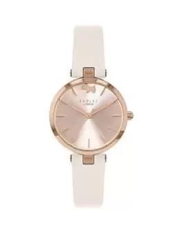 Radley Ladies Rose Gold Plated Chalk T-Bar Strap Watch