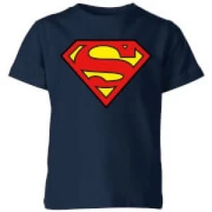 Justice League Superman Logo Kids T-Shirt Navy