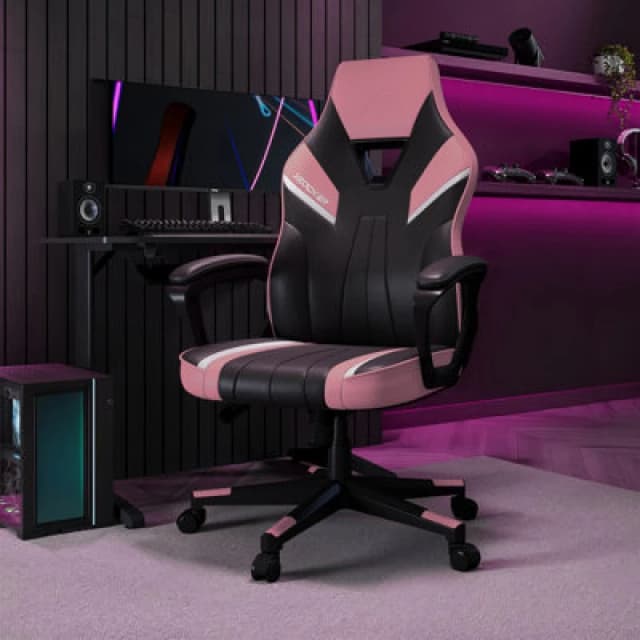 X Rocker Tempest Ergonomic PC Office Gaming Chair - Pink 2025236