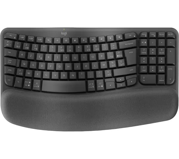Logitech Wave Wireless Keyboard - Graphite, Black