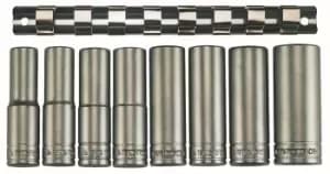 Teng Tools M1208-6 1/2" Drive Deep 6 Point Sockets Clip Rail 8pc