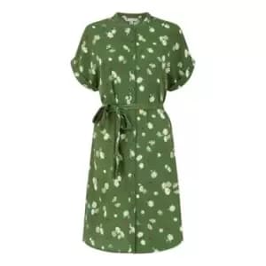 Yumi Green Ladybird Print Shirt Dress - Green