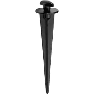 Outdoor Garden Earth Ground Spike for Flood Lights - Black Polycarbonate