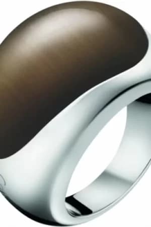 Ladies Calvin Klein Stainless Steel Size L Closed Ring KJ3QCR020106