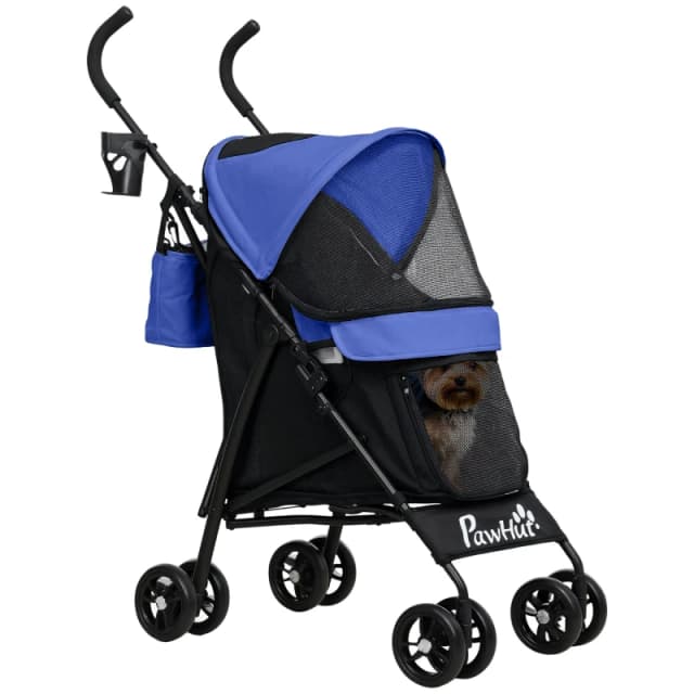 PawHut PawHut Lightweight Foldable Dog Stroller for Mini Dogs - Blue
