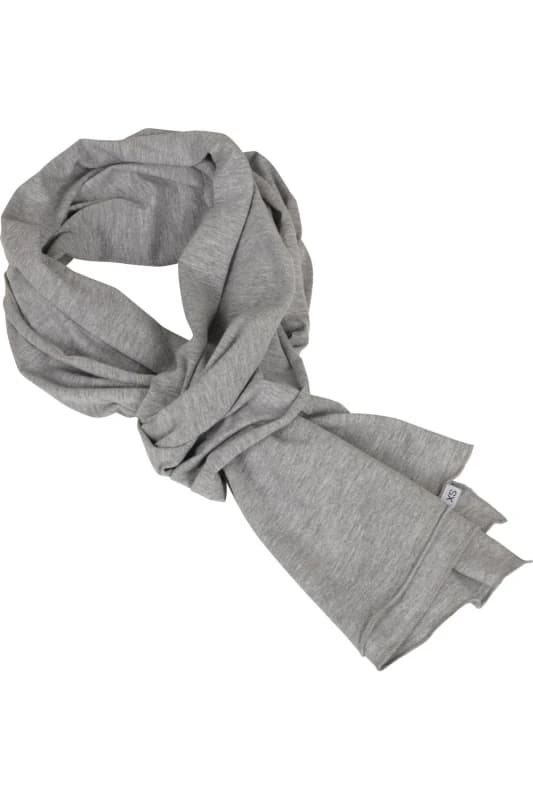 Build Your Brand Jersey Scarf in Grey Grey Unisex One Size