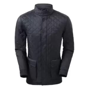 2786 Mens Quartic Quilt Jacket (L) (Navy)