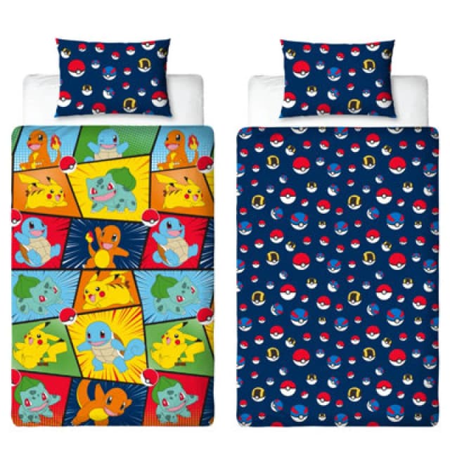 Pokemon Retro Single Duvet Multi