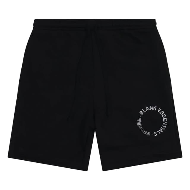 Blank Essentials Blank Essentials Men Circle Short in Black Size: Small Black S Male 5056738065663
