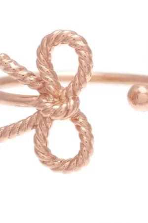 Ladies Olivia Burton Rose Gold Plated Vintagge Bow Ring OBJ16VBR02