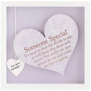 Said with Sentiment Square Heart Frames Someone Special