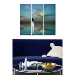 MDF492416668 Multicolor Decorative MDF Painting (3 Pieces)