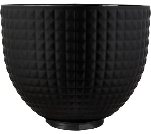 KitchenAid 5KSM2CB5LS Ceramic 4.7 Litre Mixing Bowl - Black Studded, Black 8003437646805