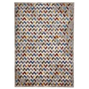16th Avenue 36A MultiColoured Rug Grey, Blue, Green and Brown