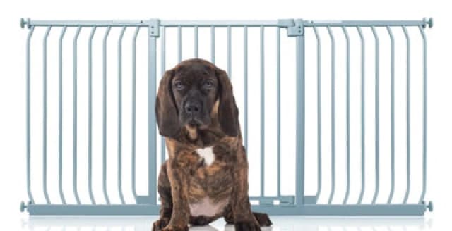 Bettacare Elite Pressure Dog Gate, 179Cm - 188Cm, Matt Grey, Pressure Fit Pet Gate For Dog And Puppy