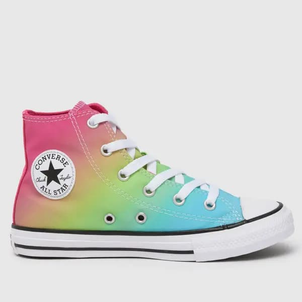 Converse multi all star hi hyper brights Girls Junior trainers Multi UK 10 (EU 27)