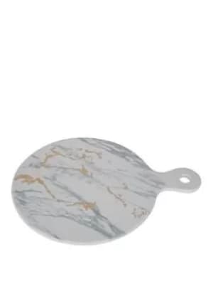Premier Housewares Marble Luxe Cheese Paddle, Gold Finish Detail