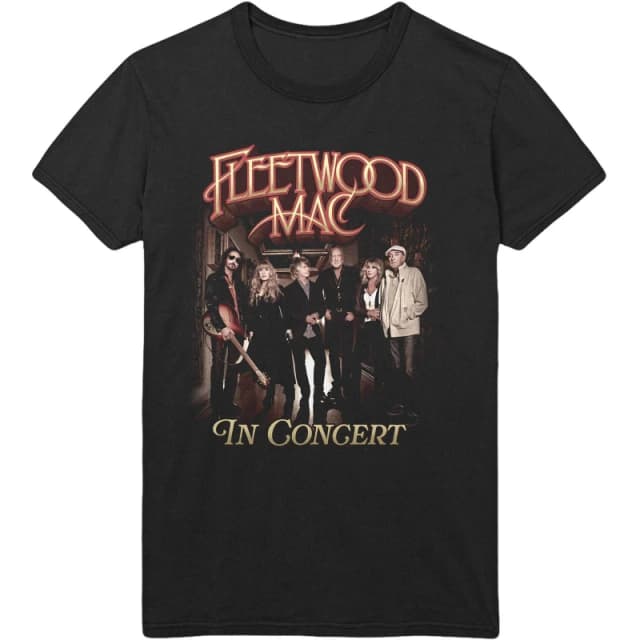 Fleetwood Mac Fleetwood Mac Men In Concert T-Shirt in Black Size: Medium Black M Male 5063238478978