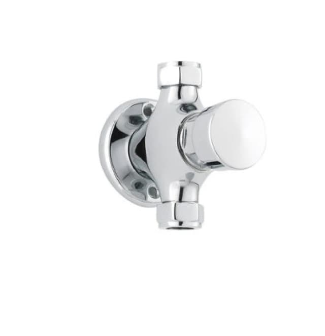 Balterley Modern Round Manual Exposed Non Concussive Timed Shower Valve Chrome Silver
