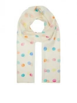 Accessorize Rainbow Spot Silk Classic Scarf - Multi