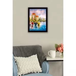 SC0293 Multicolor Decorative Framed MDF Painting