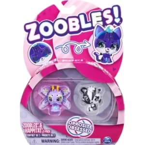 Zoobles Animal 2 Pack Opposite Obsessed Figures