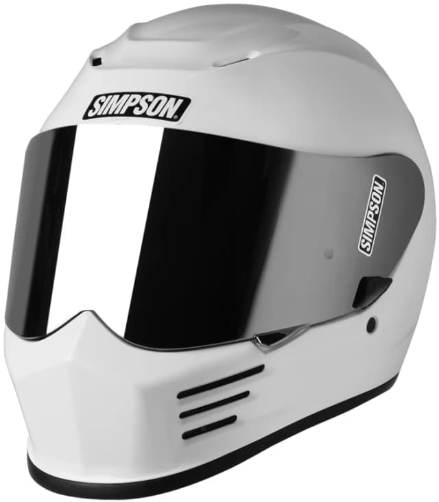 Simpson ECE22.06 Speed White Full Face Helmet Size XS