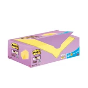 Post-it Super Sticky Notes Canary Yellow Cabinet 127x76mm (Pack of 24)