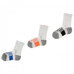 Skechers Performance Division 3 Pack Crew Socks Junior Boys - White
