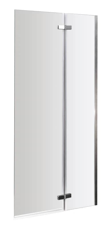 Balterley Chrome 5mm Toughened Safety Glass Centre Hinged Shower Bath Screen Silver unisex