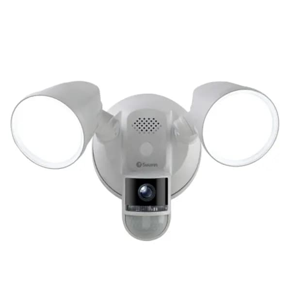 Swann 4K Floodlight Powered WiFi Security Camera Smart Home Security Camera - White