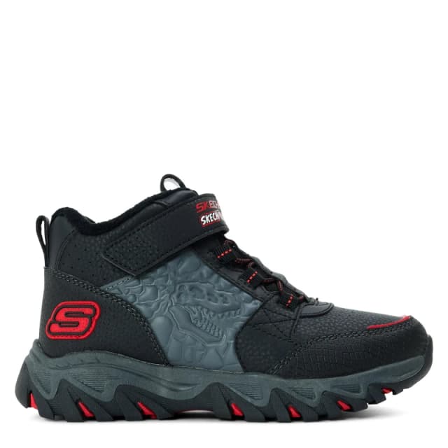 Skechers Unisex Kids Ranger Non Waterproof Walking Shoes Black/Red unisex C10 (27.5)