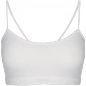 Sloggi Evernew lace crop top - White