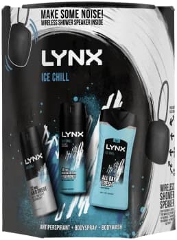 Lynx Ice Chill Trio & Shower Speaker Gift Set