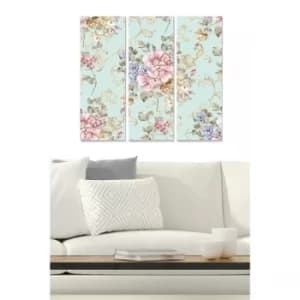 MDF51382229 Multicolor Decorative MDF Painting (3 Pieces)