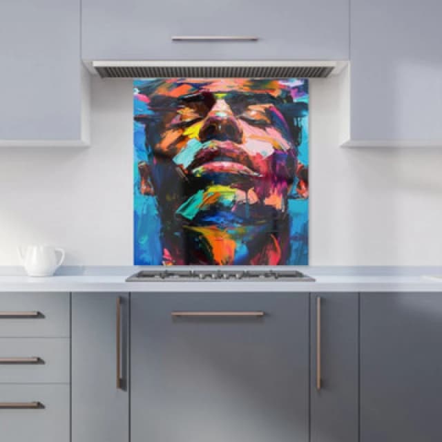 Warren Reed - Designer Whippet Dog With Glasses Splashart Tea Towel Multicolor Unisex