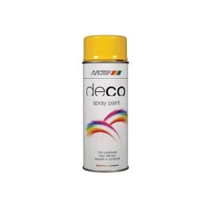 PlastiKote Deco Spray Paint High Gloss RAL 1021 Rapeseed Yellow 400ml