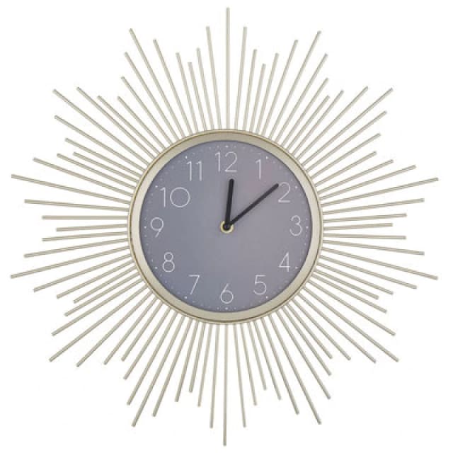 Beliani Wall Clock Solura 45cm Metal Gold