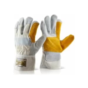B-Flex Gloves DOUBLE PALM H/Q B-FLEX GOLD (Pk 10)