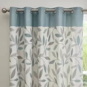Fusion Beechwood Duck Egg Eyelet Curtains Duck Egg (Blue)