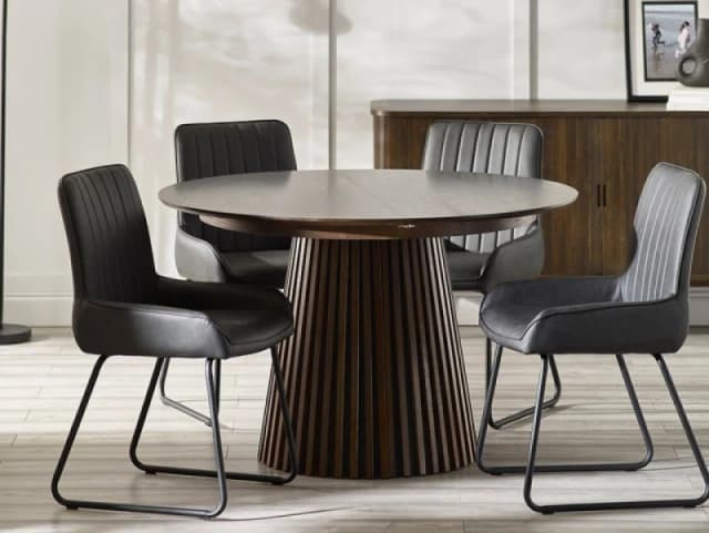 Julian Bowen Arya 120cm Dark Oak Extending Dining Table