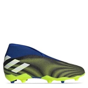 adidas Junior Nemeziz Laceless 19.3 Astro Turf Boot - Black/Yellow, Size 2